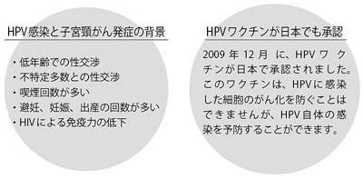 HPV感染と子宮頸がん発症の背景、HPVワクチンが日本でも承認