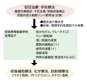 子宮体がんの治療（日本の標準的治療）