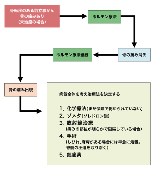 図:前立腺がんの骨転移に対する治療