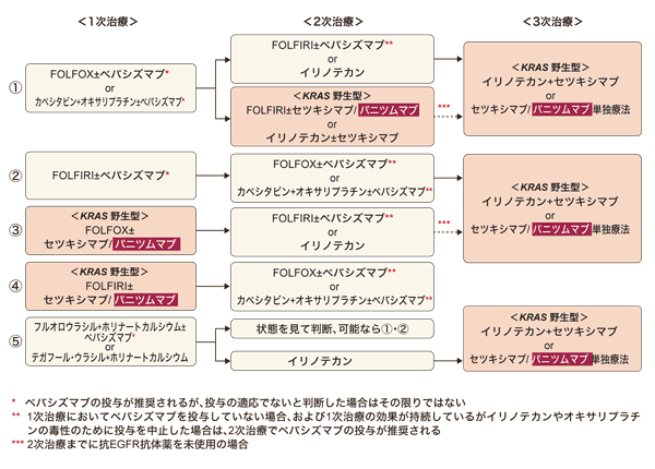図2 大腸がんの化学療法がこう変わった（手術ができない進行・再発大腸がんの場合）