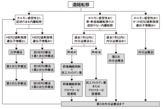 図8 再発・転移乳がんの治療の進め方