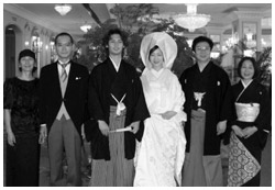 写真：長男の結婚式