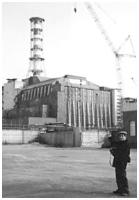 写真：チェルノブイリ原発4号炉