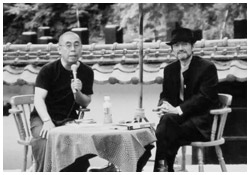 写真:新井満さんとの対談