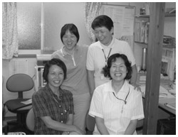 写真:「在宅ケア室」の看護師さんたち