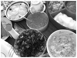 写真：ブログを通じて知り合った方と『手巻き寿司の会』を開催