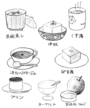 図:口の中が痛む、しみるときのおすすめ食品