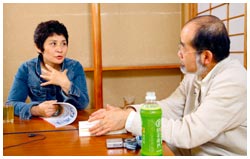 写真:柳原さんと鎌田さん