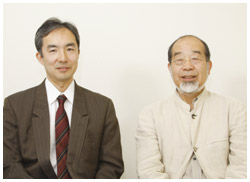 写真：田中秀一さんと鎌田實さん