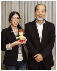 写真：藤原すずさんと鎌田實さん