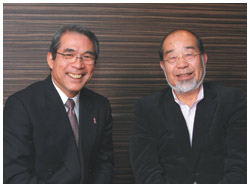 写真：福田護さんと鎌田實さん