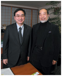 写真：廣橋説雄さんと鎌田實さん