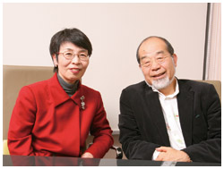 足達淑子さんと鎌田實さん