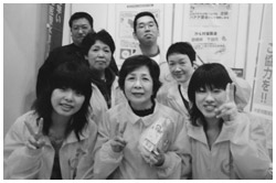 写真：島根県立看護短期大学部看護学科の学生たち
