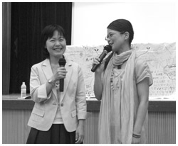 写真:砂川恵理歌さんと高橋尚子さん