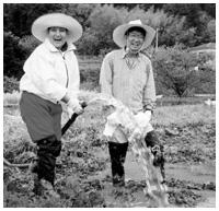 写真:畑仕事