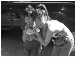 写真：2009年、小学校3年生になった最愛の娘さんと