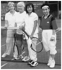 写真：世界医師テニス選手権大会のダブルス部門で優勝！