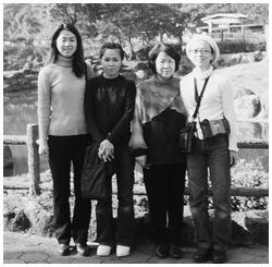 3人の娘たちと伊豆へ旅行したときの写真