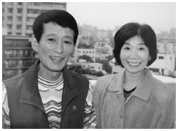 写真:2003年、自宅マンション屋上にて
