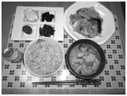写真：取材当日の本田さんの食事