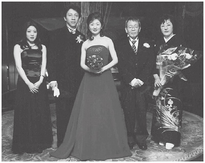 写真：長女の志保さんの結婚式