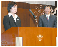 写真:卒業式の佐藤さん