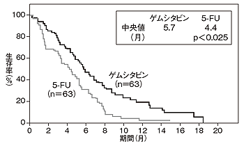図2 ゲムシタビンの効果（生存率）