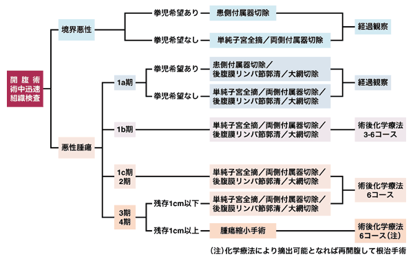 図:卵巣がんの治療方針